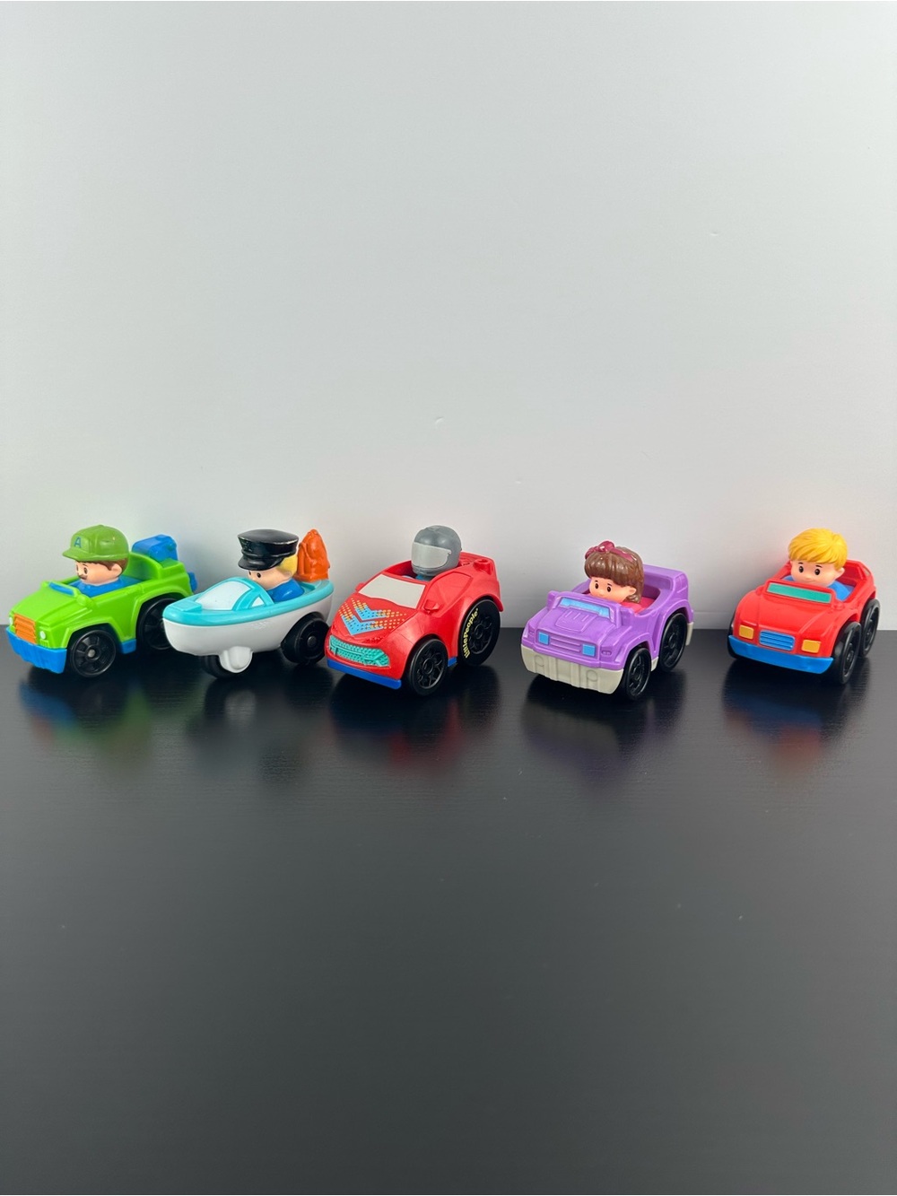 5 x Fisher Price Little People Wheelies